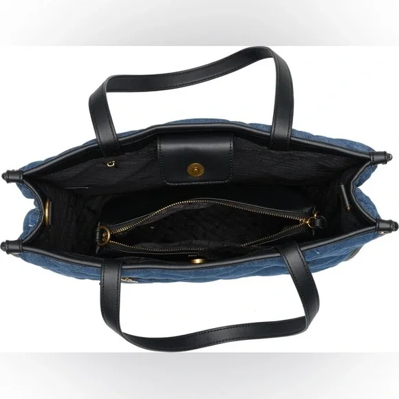 Steve Madden Bclair Quilted Denim Tote Bag Set - Picture 5 of 16